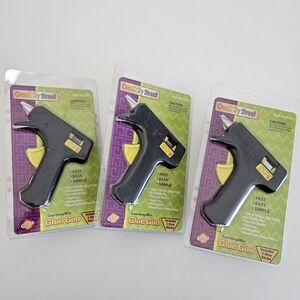 NEW 3 pack Creativity Street Low-Temp Mini Glue Gun Black Arts & Crafts DIY